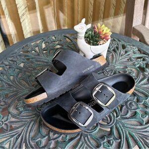 Birkenstock Black Two-Buckle Sandals